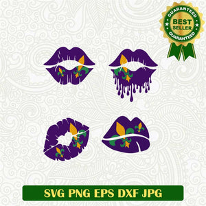 Mardi Gras Lips Svg