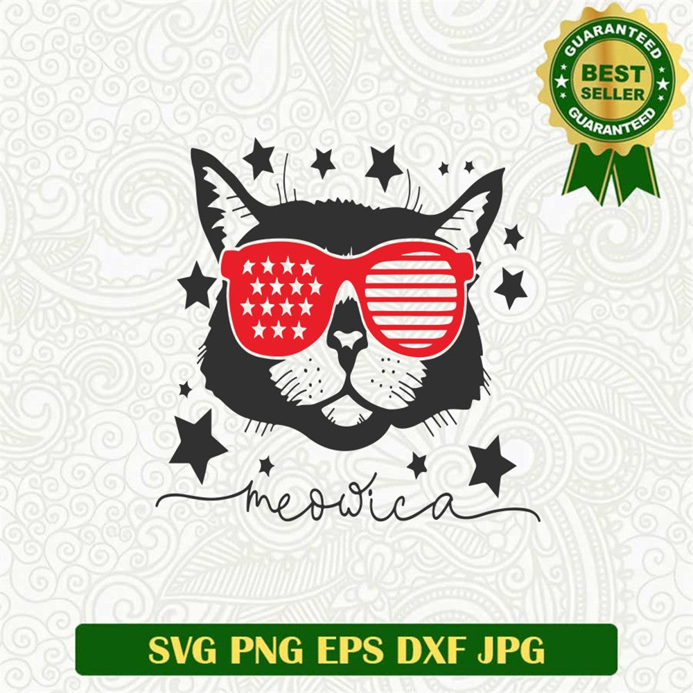 Meowica America 4th of July Svg