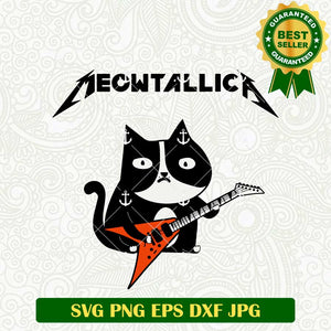 Meowtalica Funny Cat Rock SVG