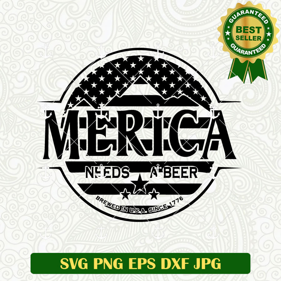 Merica Needs A Beer Coors Light SVG