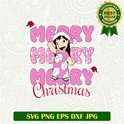 Merry Merry Merry Christmas SVG