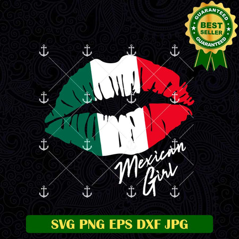 Mexican Girl Lips SVG