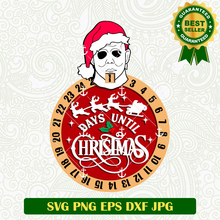 Michael Myers Cowndown Christmas SVG