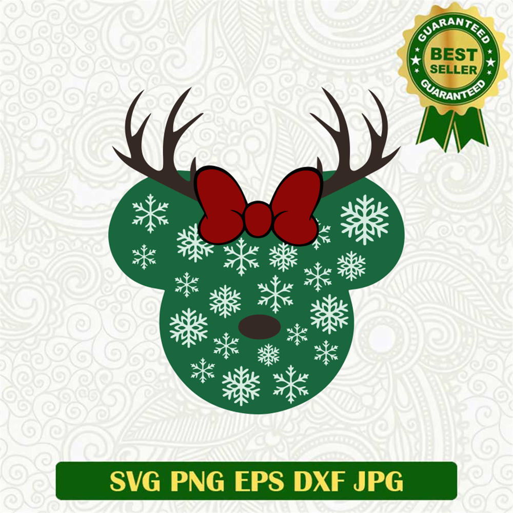 Mickey Snowflake SVG