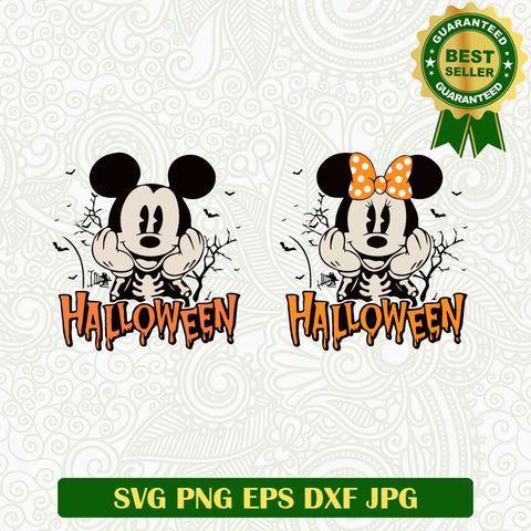Mickey and Minie Halloween SVG, Halloween Disney Characters SVG PNG