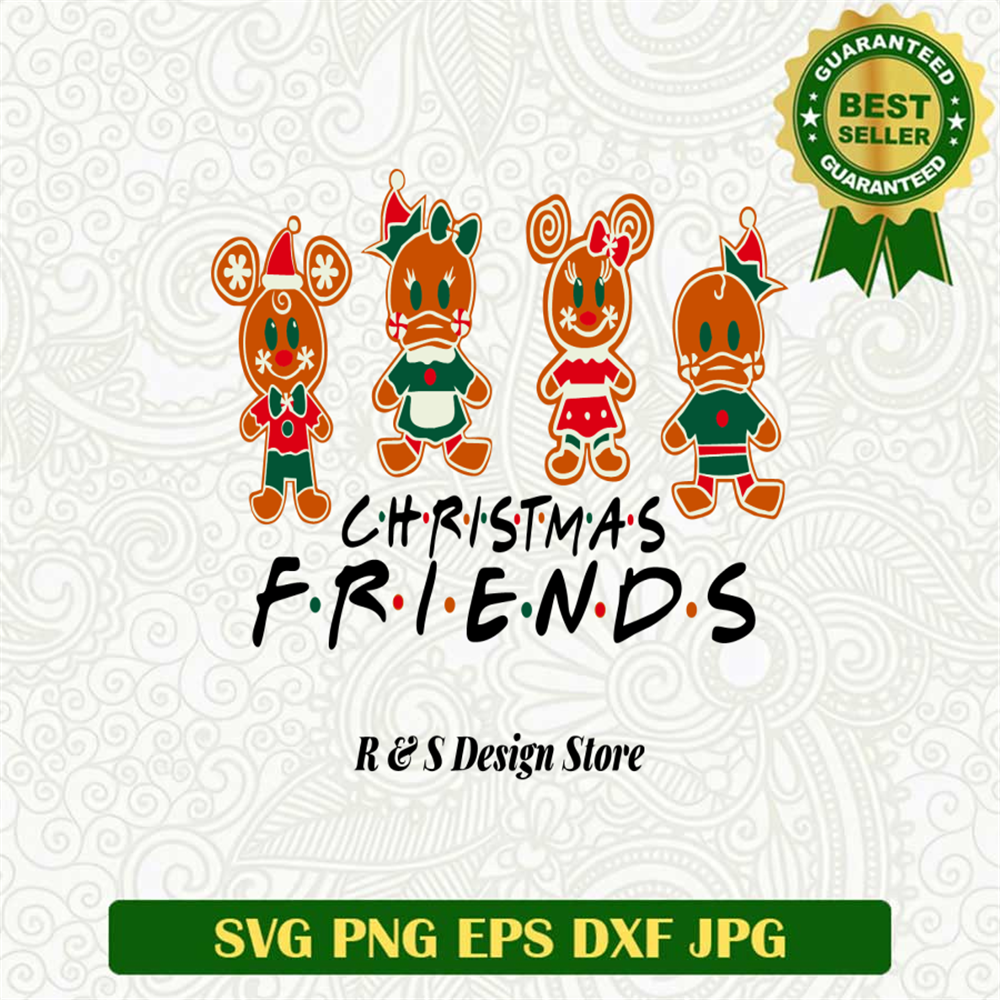 Mickey and friends gingerbread  SVG