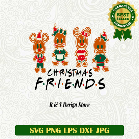 Mickey and friends gingerbread  SVG