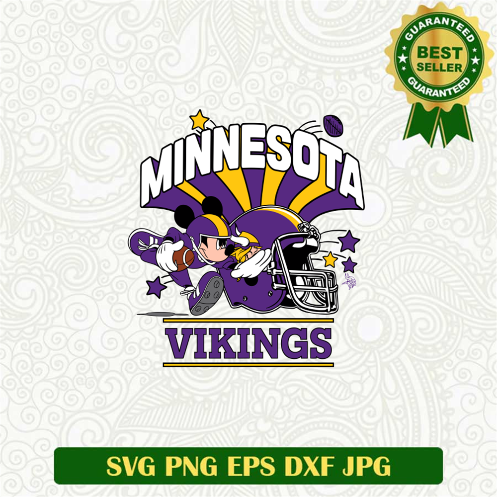  Minnesota Vikings Mickey Mouse SVG