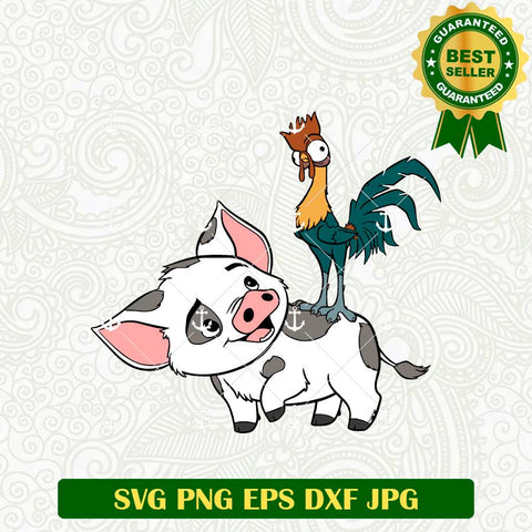 Moana Pua And Hei Hei SVG