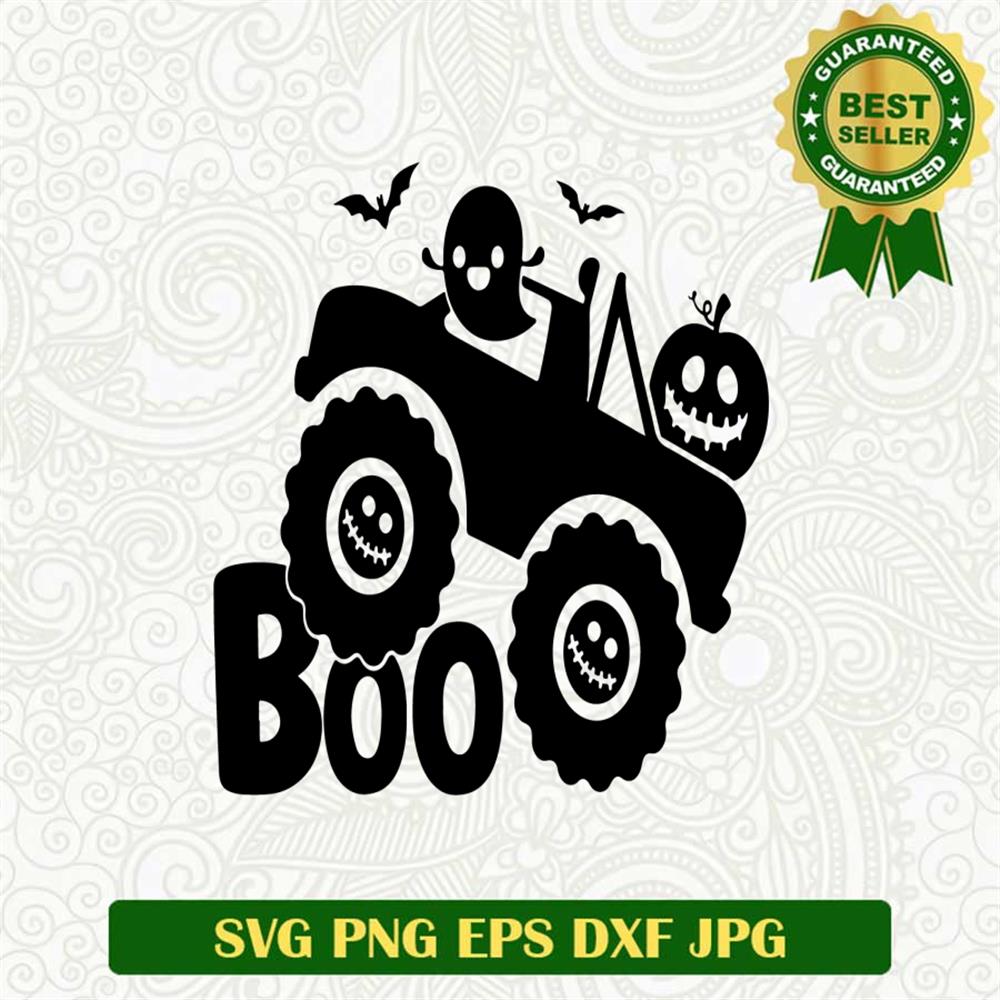 Monster Truck Ghost SVG