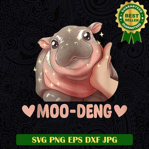 Moo Deng Hippo PNG