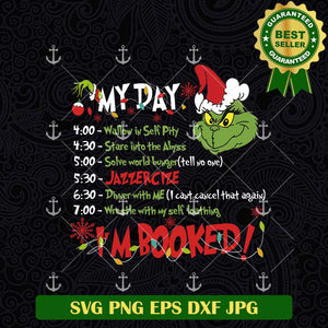 My Day I'm Booked Grinch Schedule PNG