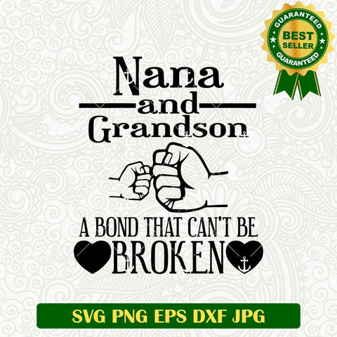 Nana and Grandson SVG