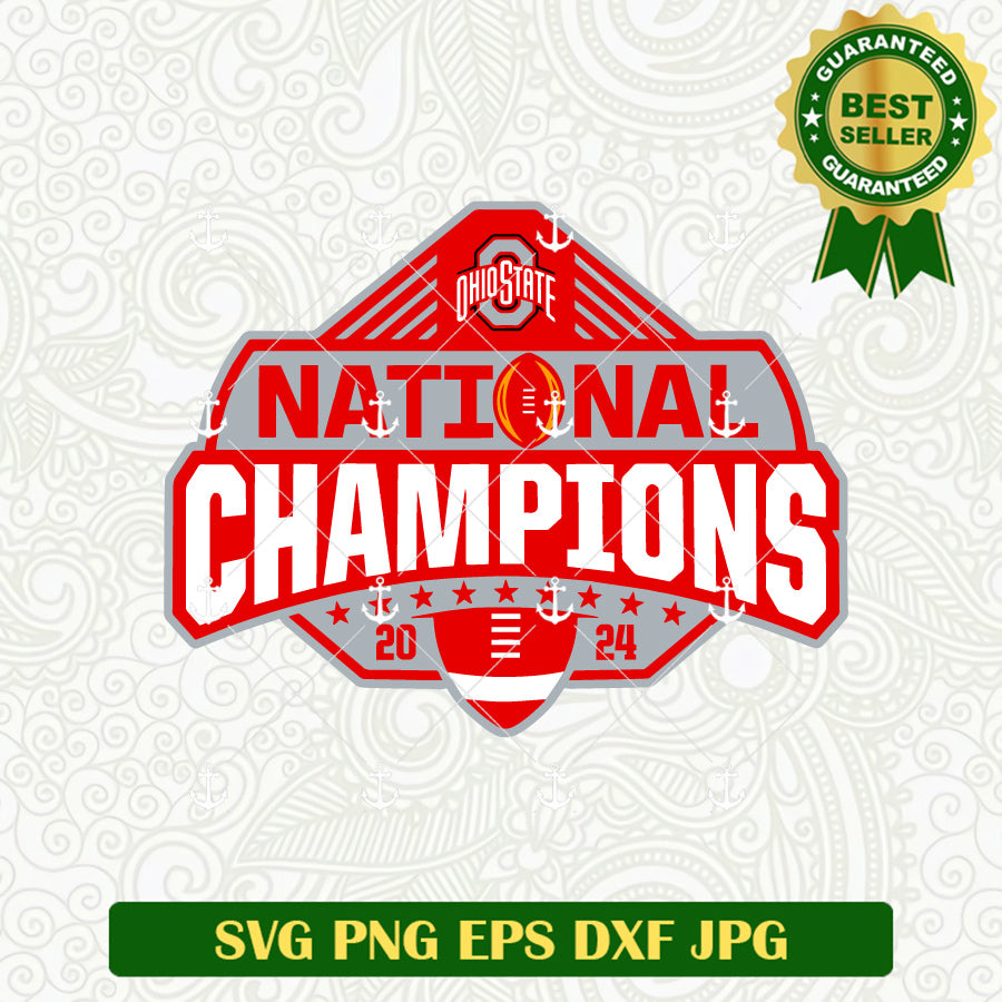 National Champions 2024 Ohio State SVG