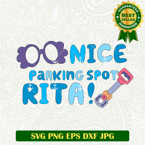 Nice Parking Spot Rita Bluey SVG