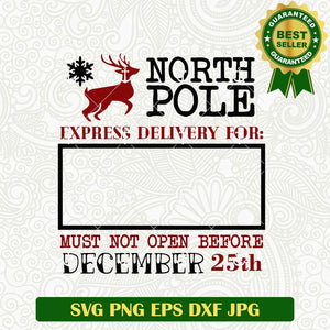 North Pole Express December SVG