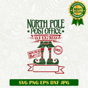 North Pole Post Office Elf Express SVG