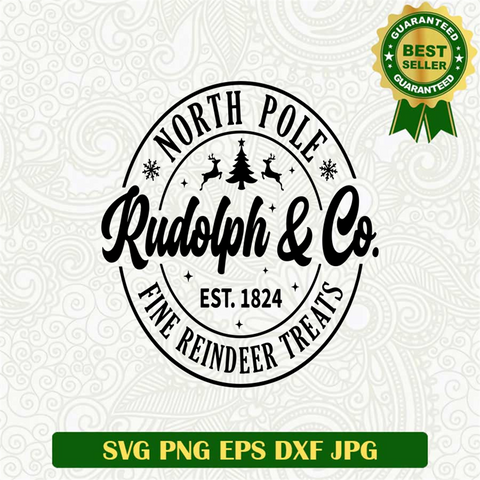 North Pole Rudolph and Co Christmas SVG