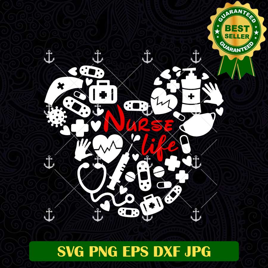 Nurse Life Heart Svg