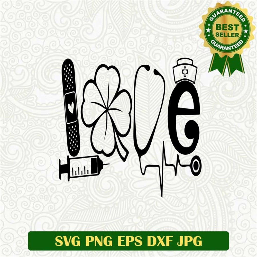 Nurse Love Lucky Charm Svg