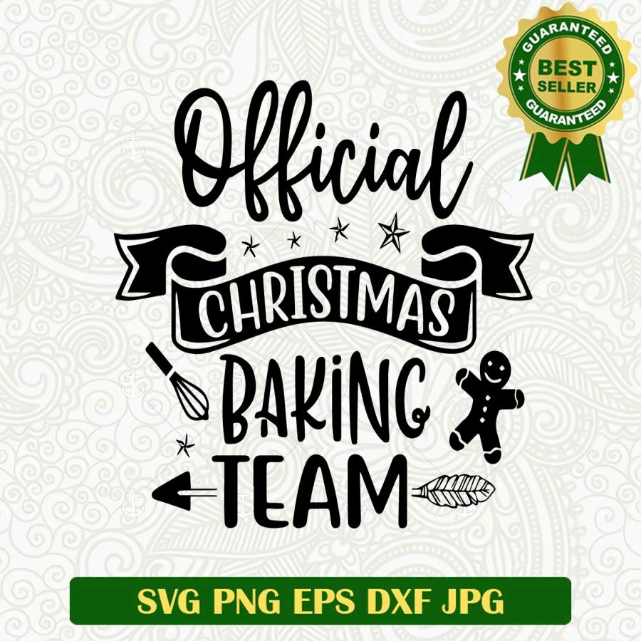 Official Christmas Baking Team SVG