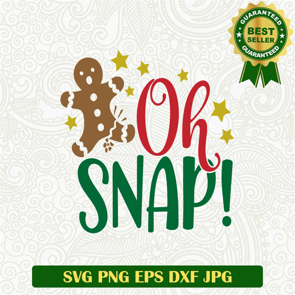 Oh Snap Broken Gingerbread SVG, Gingerbread SVG, Christmas SVG – Lightberty