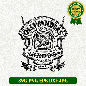 Ollivanders Wands Logo SVG