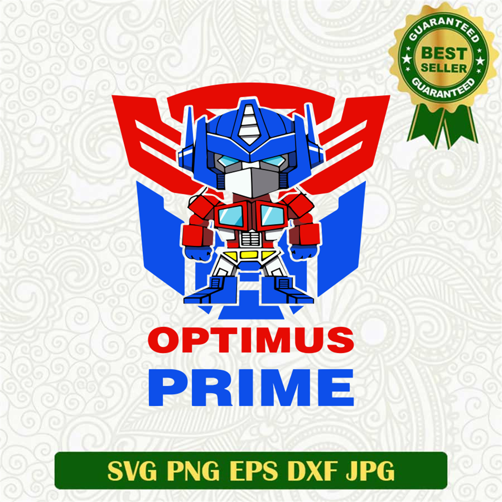 Optimus Prime COlor SVG cut File