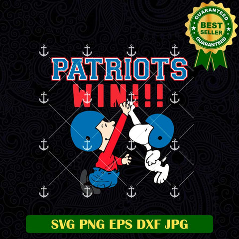 Patriots Win Snoopy sVG