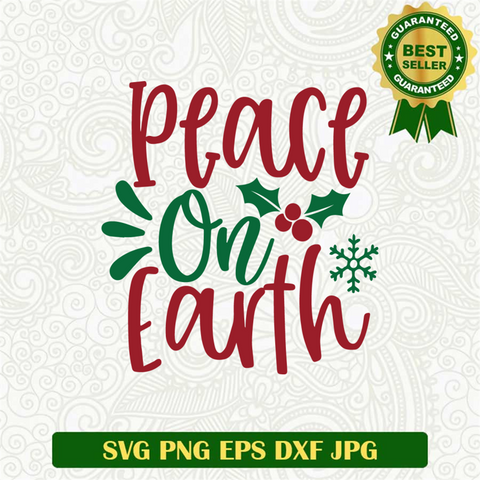 Peace On Earth SVG