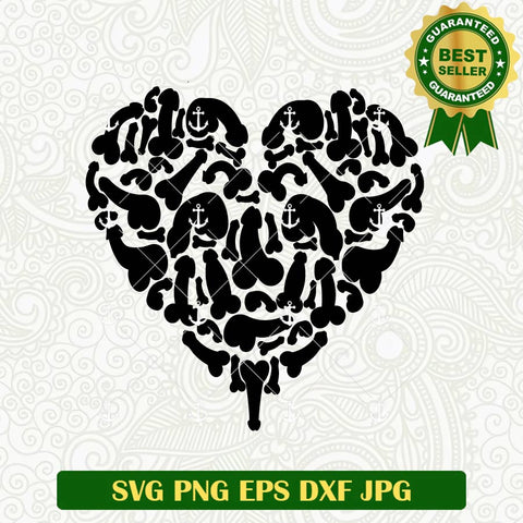 Penis Heart SVG