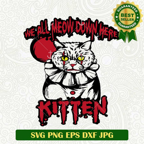 Pennywise Kitten Cat Funny SVG