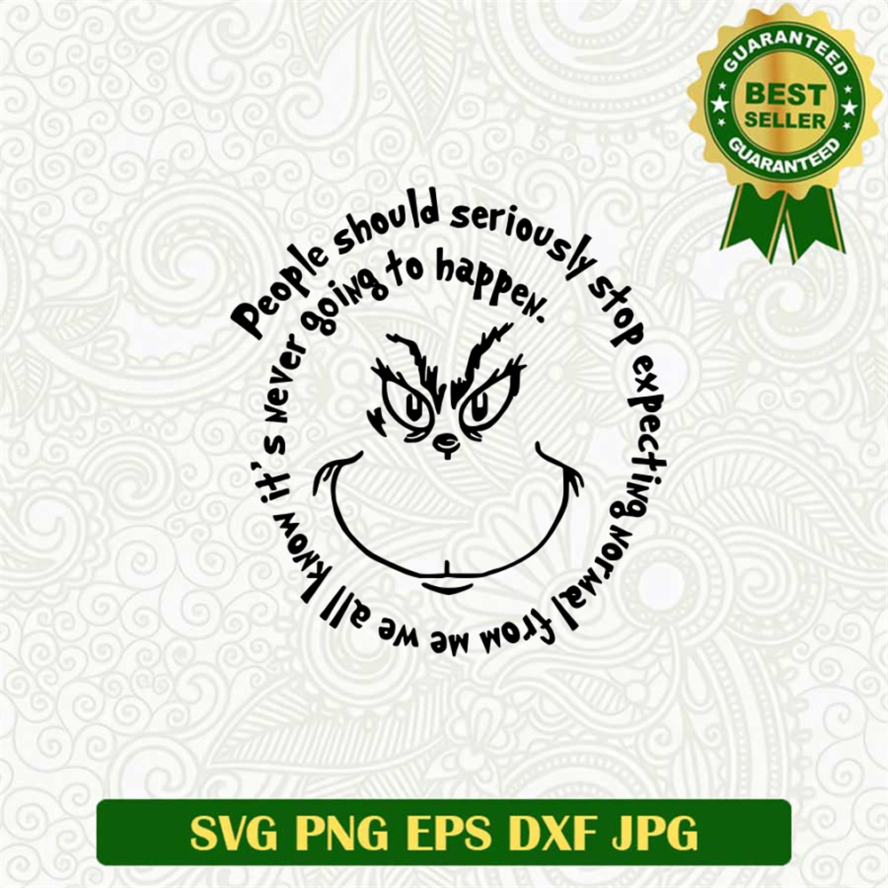 People should seriously stop expecting Normal from me SVG