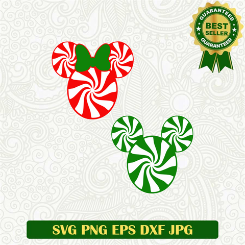 Peppermint Candy Cane SVG