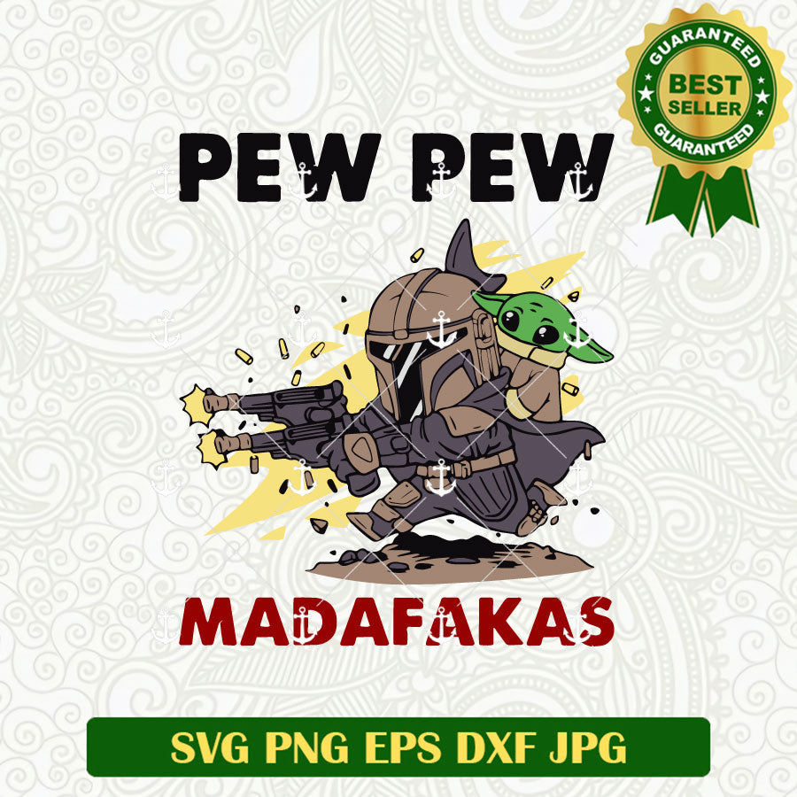 Pew Pew Madafakas Yoda SVG