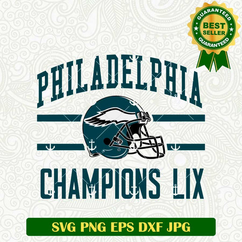 Philadelphia Champions LIX Football SVG