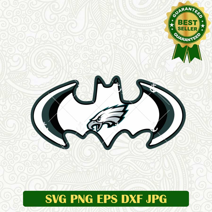 Philadelphia Eagles Batman Logo SVG