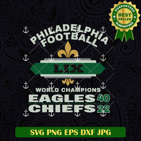 Philadelphia Football LIX World Champions SVG