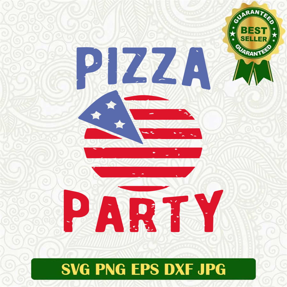 Pizza Party America SVG