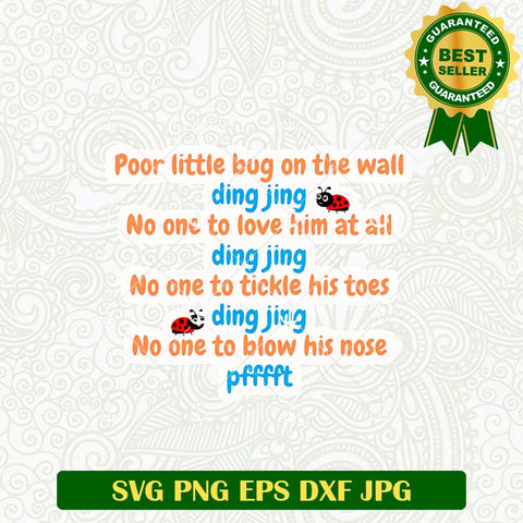 Poor Little Bug On The Wall SVG
