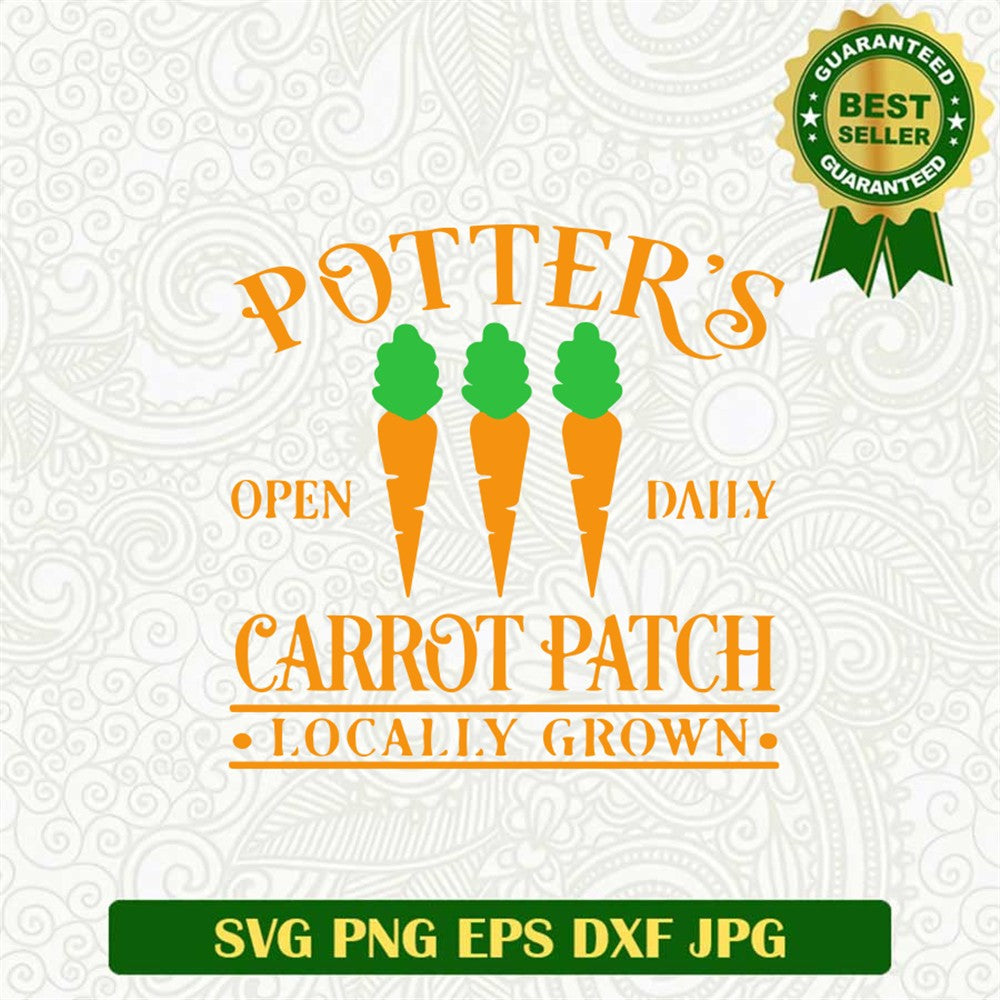 Potter's Carrot Patch Svg