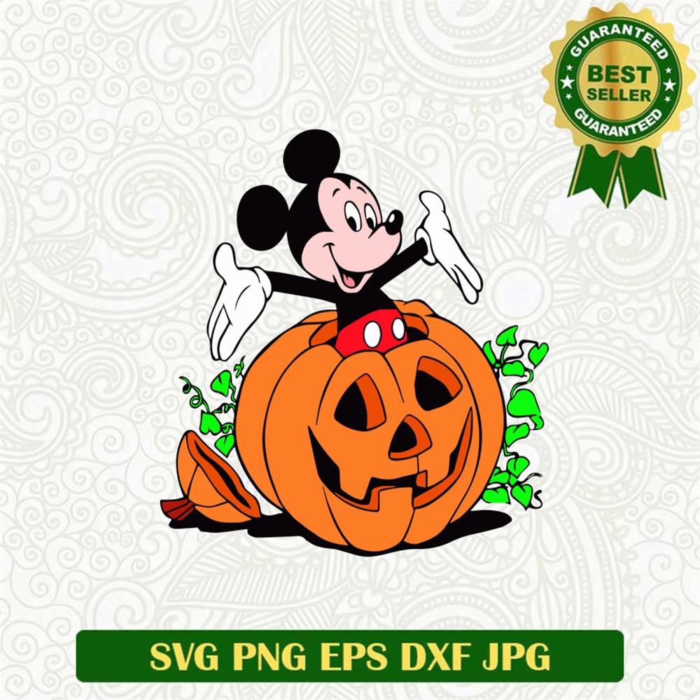 Pumpkin Mickey SVG