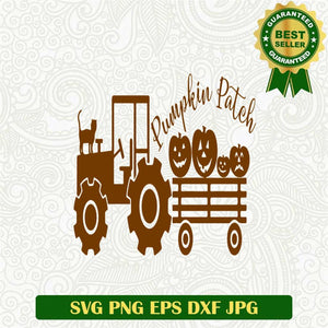 Pumpkin path Tractor pumpkin SVG