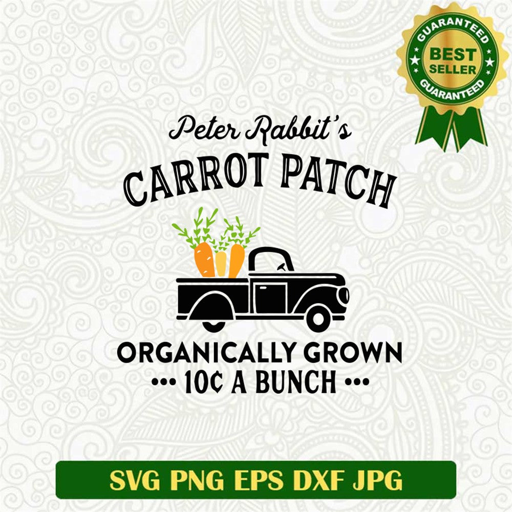 Rabbit's Carrot Patch Svg