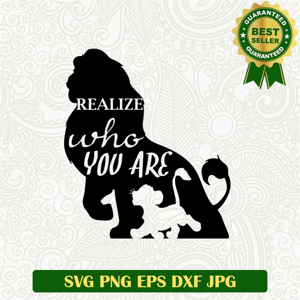 Realize who you are SVG