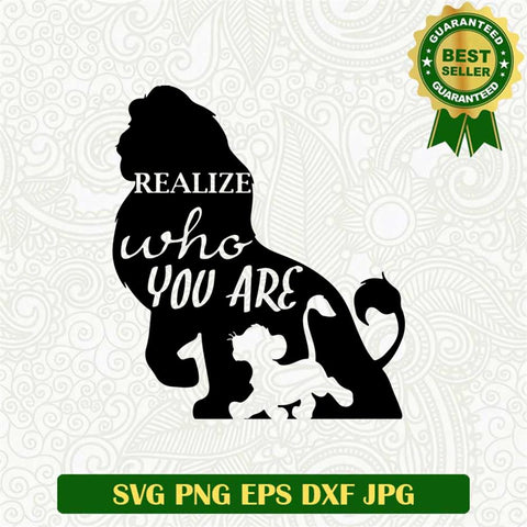 Realize who you are SVG