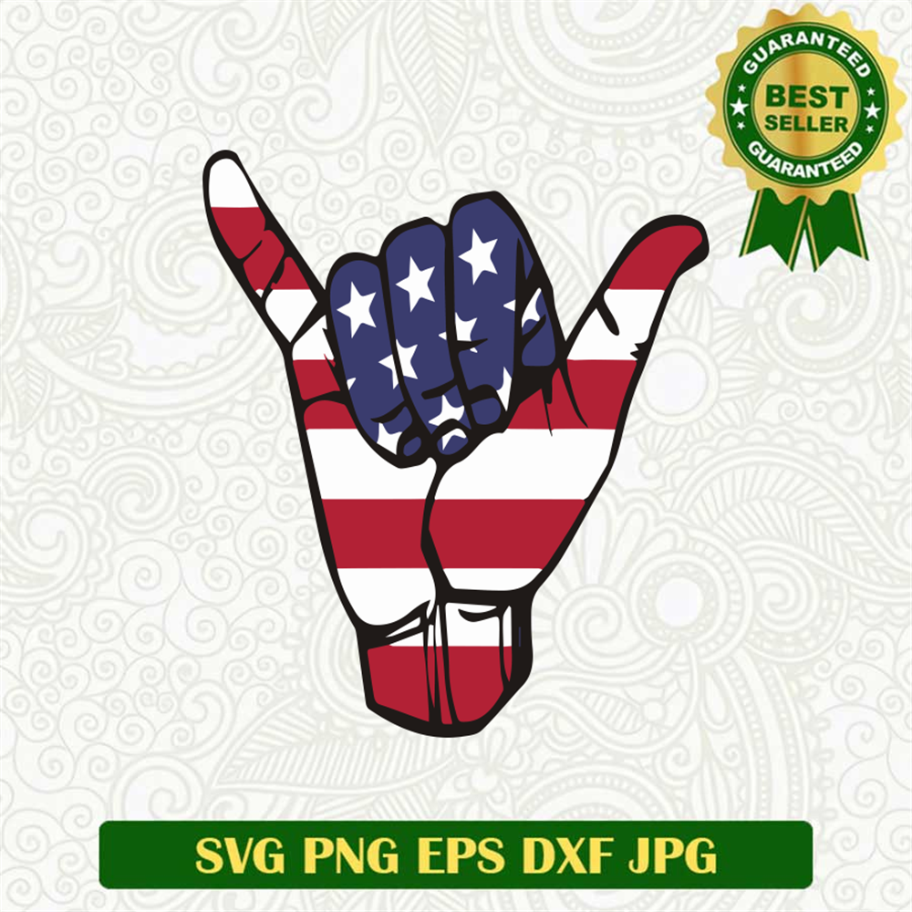 Rock Hand America SVG