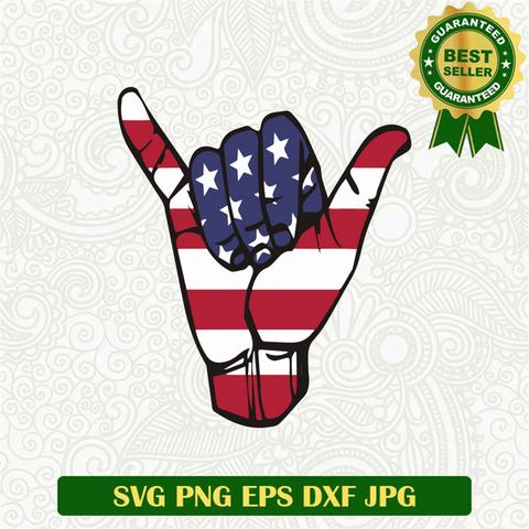 Rock Hand America SVG