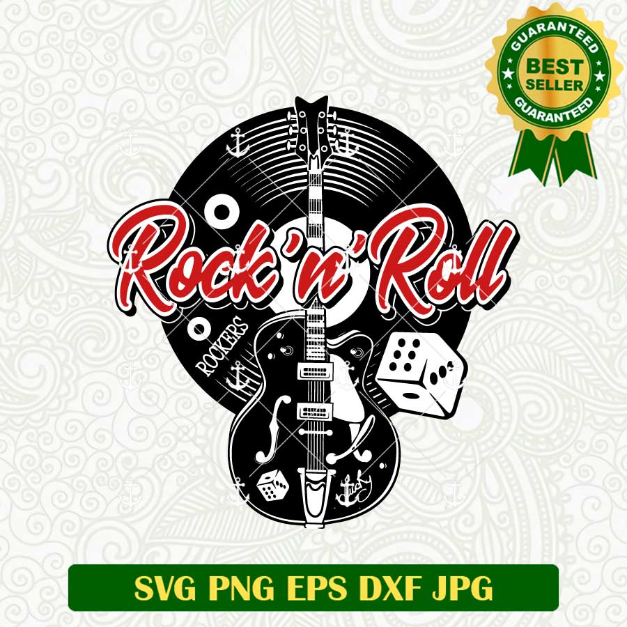 Rock N Roll SVG, Skull Guitar SVG, Music Lover SVG PNG – Lightberty