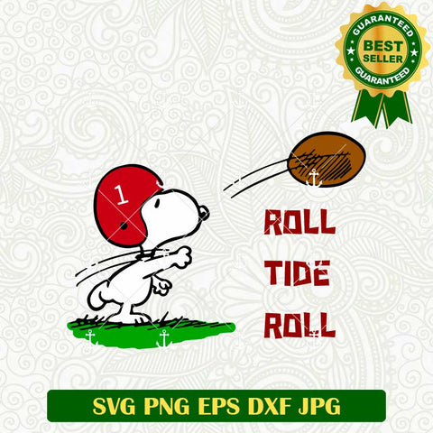 Roll Tide Roll Snoopy SVG